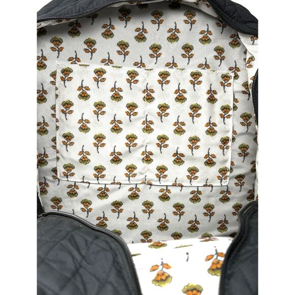 Vera Bradley Black Moonless Night Essential XL Extra Large Backpack Cotton NWT